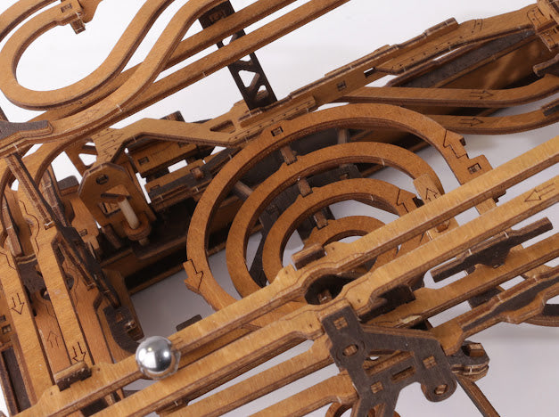3D Houten Puzzel Marble Run - DIY Wood Knikkerbaan