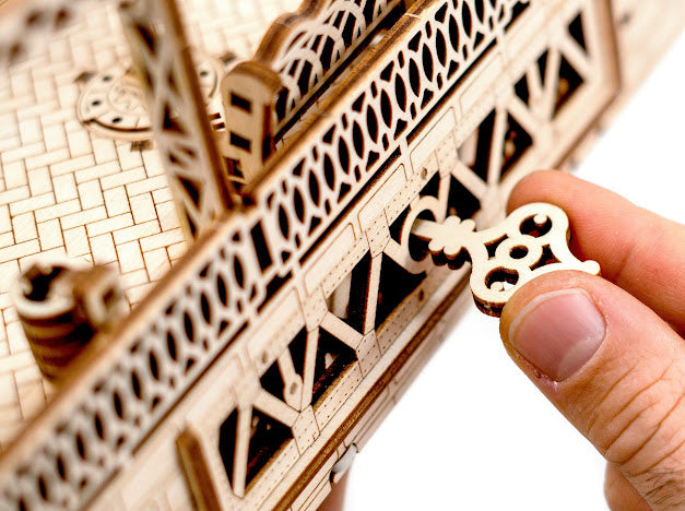 3D Houten Puzzel Trein Spoor Station 1:40 - DIY Wood Build