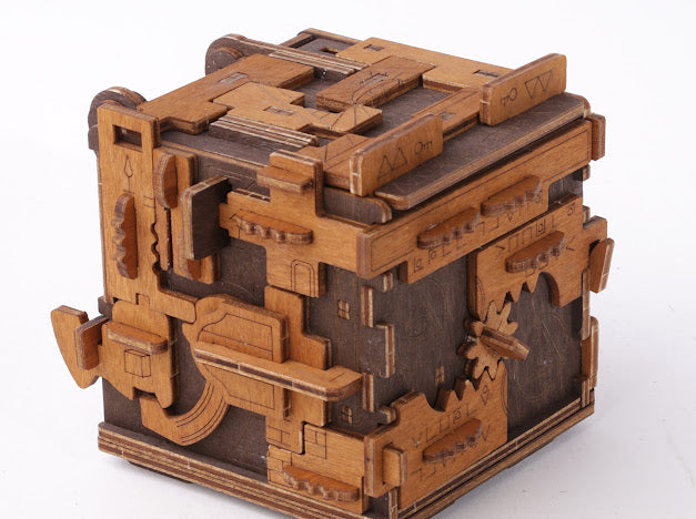3D Houten Puzzel Escape Room Puzzle Box - DIY Wood Build