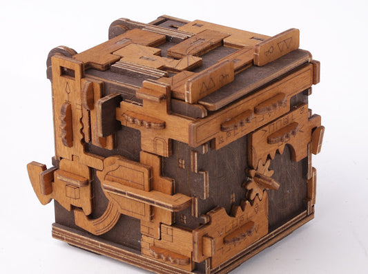 3D Houten Puzzel Escape Room Puzzle Box - DIY Wood Build