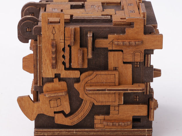 3D Houten Puzzel Escape Room Puzzle Box - DIY Wood Build