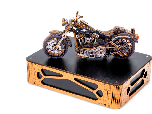 3D Houten Puzzel Motor Cruiser V-Twin LE - DIY Wood Puzzles