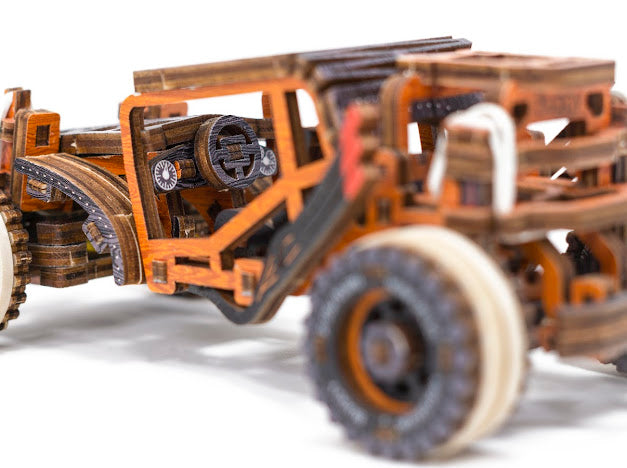 3D Houten Puzzel Auto Buggy - DIY Wood Puzzles Color