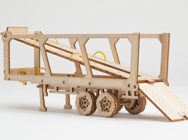 3D Houten Puzzel Car Carrier Truck - DIY Wood Puzzles