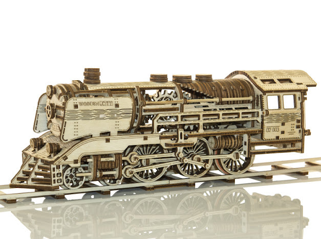 3D Houten Puzzel Locomotief & Spoor 1:40 - DIY Build
