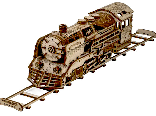 3D Houten Puzzel Locomotief & Spoor 1:40 - DIY Build