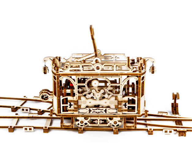 3D Houten Puzzel City Tram + Rails 1:30 - DIY Wood Build