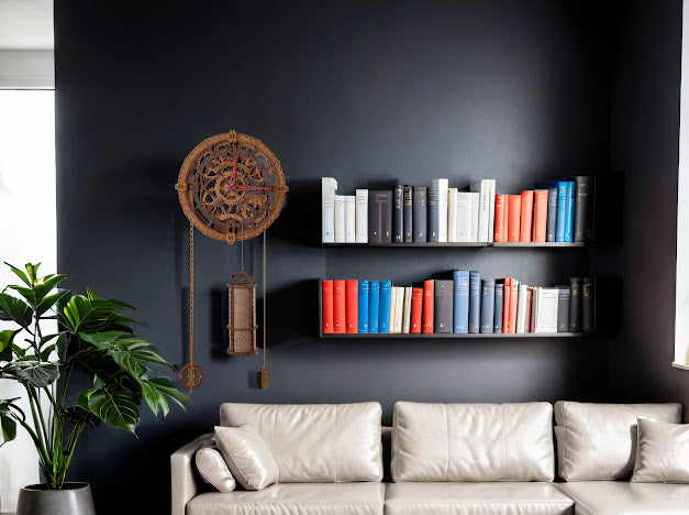 3D Houten Puzzel Industrial Vintage Wall Clock - DIY Wood