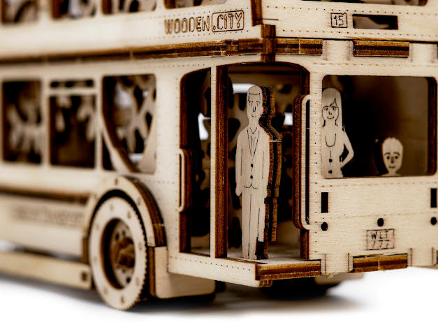 3D Houten Puzzel London Bus - DIY Wood Builds