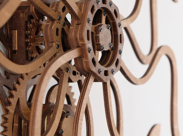 3D Houten Puzzel Kinetic Wall Art Sculpture Ornate Geometric