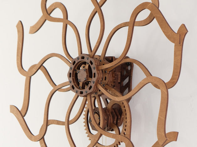 3D Houten Puzzel Kinetic Wall Art Sculpture Ornate Geometric