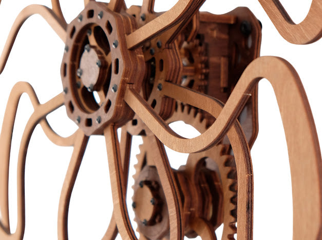 3D Houten Puzzel Kinetic Wall Art Sculpture Ornate Geometric