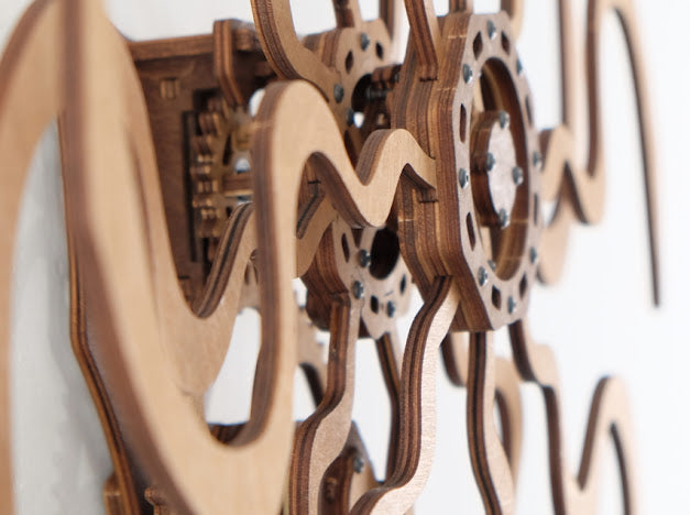 3D Houten Puzzel Kinetic Wall Art Sculpture Ornate Geometric