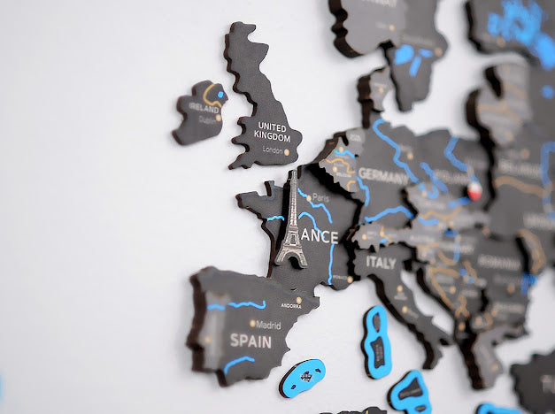 3D Houten Puzzel World Map XXL Muur Decoratie - DIY Build