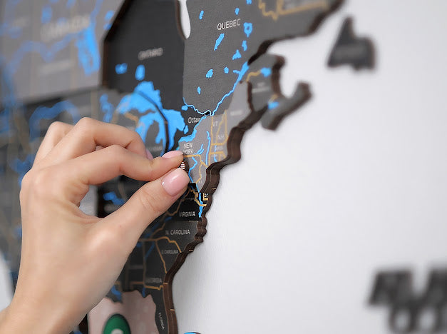 3D Houten Puzzel World Map XXL Muur Decoratie - DIY Build