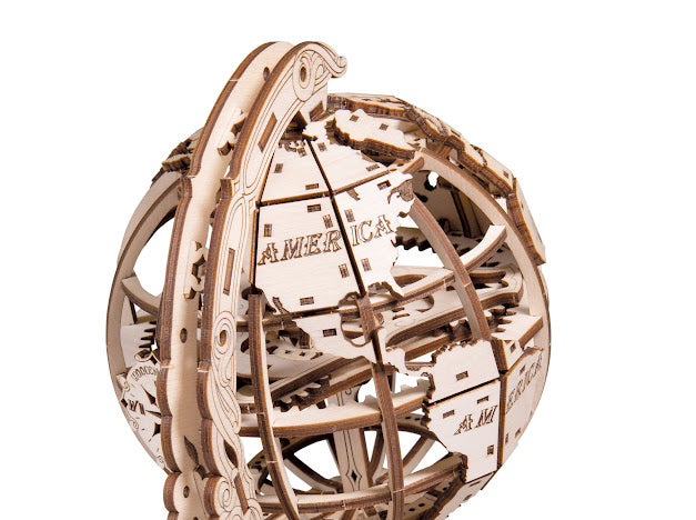 3D Houten Puzzel World Globe - DIY Wood Builds