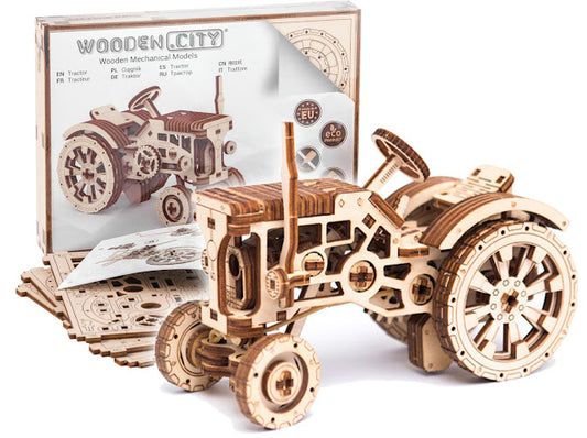 3D Houten Puzzel Tractor - DIY Wood Builds - Model Bouw