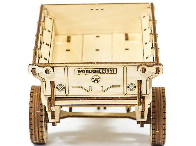 3D Houten Puzzel Trailer for 4x4 Car - DIY Wood Builds