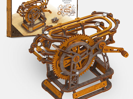 3D Houten Puzzel Mini Marble Run - DIY Wood Knikkerbaan