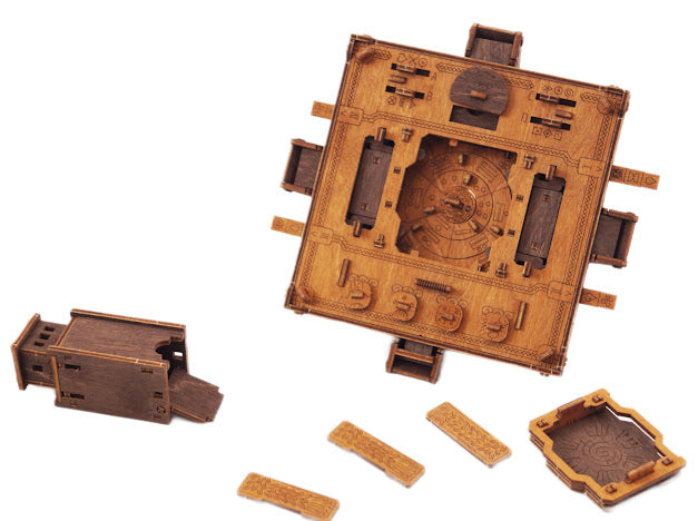 3D Houten Escape Room Puzzel Maya Pyramid - Wood Puzzles