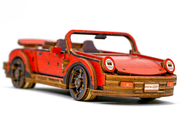 3D Houten Puzzel Auto Sport Car - DIY Wood Puzzles Color
