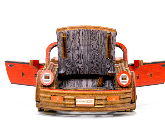 3D Houten Puzzel Auto Sport Car - DIY Wood Puzzles Color