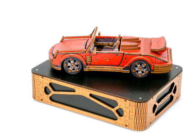 3D Houten Puzzel Auto Sport Car - DIY Wood Puzzles Color