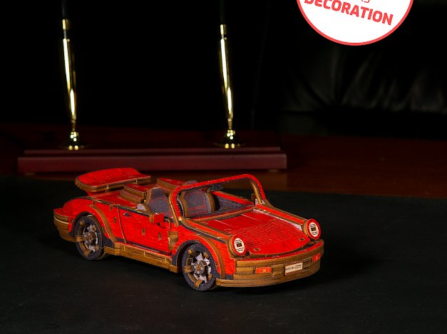 3D Houten Puzzel Auto Sport Car - DIY Wood Puzzles Color