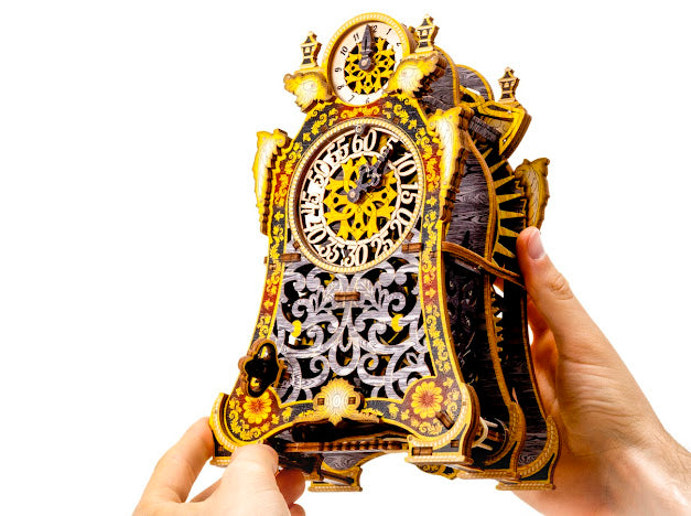 3D Houten Puzzel Magic Clock LE - DIY Wood Puzzles Color