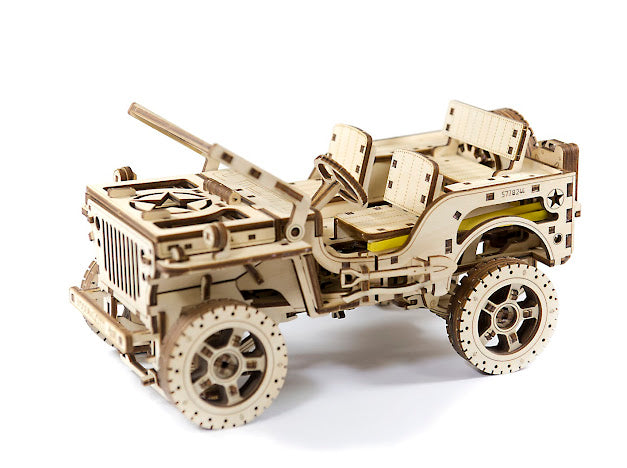 3D Houten Puzzel Off Roader 4x4 Car - DIY Wood Build