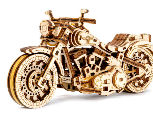 3D Houten Puzzel Motor Cruiser V-Twin - DIY Wood Puzzles