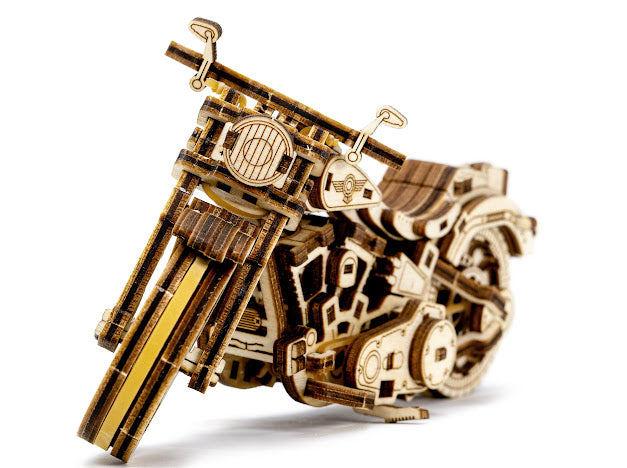 3D Houten Puzzel Motor Cruiser V-Twin - DIY Wood Puzzles