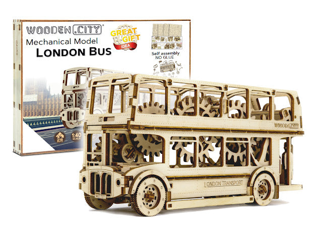 3D Houten Puzzel London Bus - DIY Wood Builds