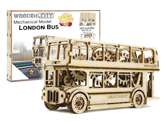 3D Houten Puzzel London Bus - DIY Wood Builds