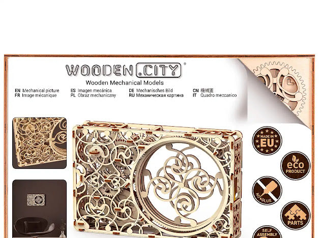 3D Houten Puzzel Mechanical Picture - DIY Wood Builds