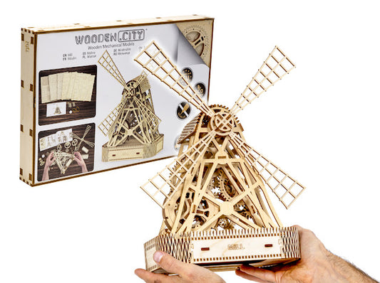 3D Houten Puzzel Dutch Mill - DIY Wood Builds