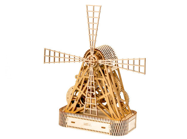 3D Houten Puzzel Dutch Mill - DIY Wood Builds