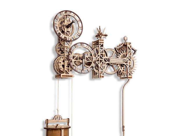 3D Houten Puzzel Steampunk Wall Clock - DIY Wood Builds