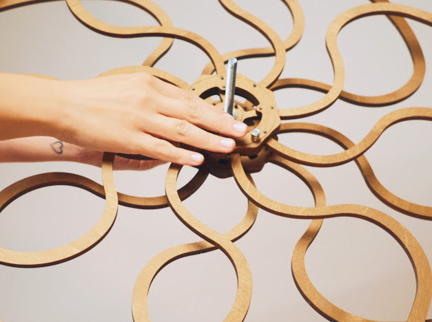 3D Houten Puzzel Kinetic Wall Art Sculpture Ornate Geometric