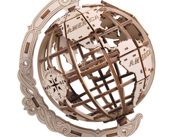 3D Houten Puzzel World Globe - DIY Wood Builds
